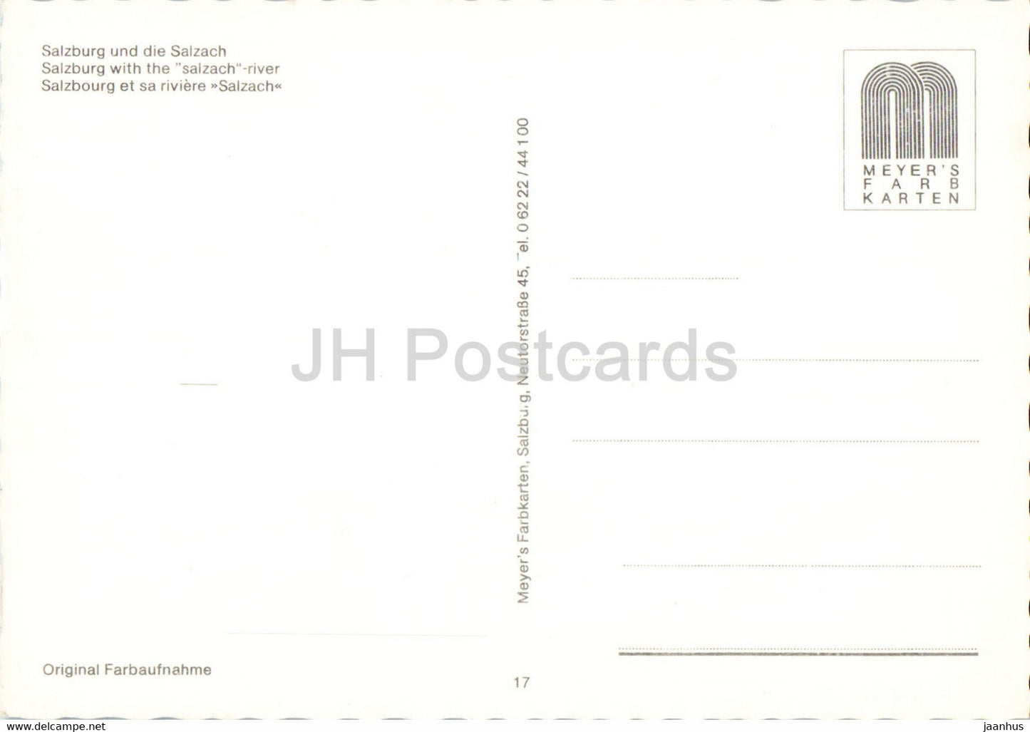 Salzburg und die Salzach - Austria - unused