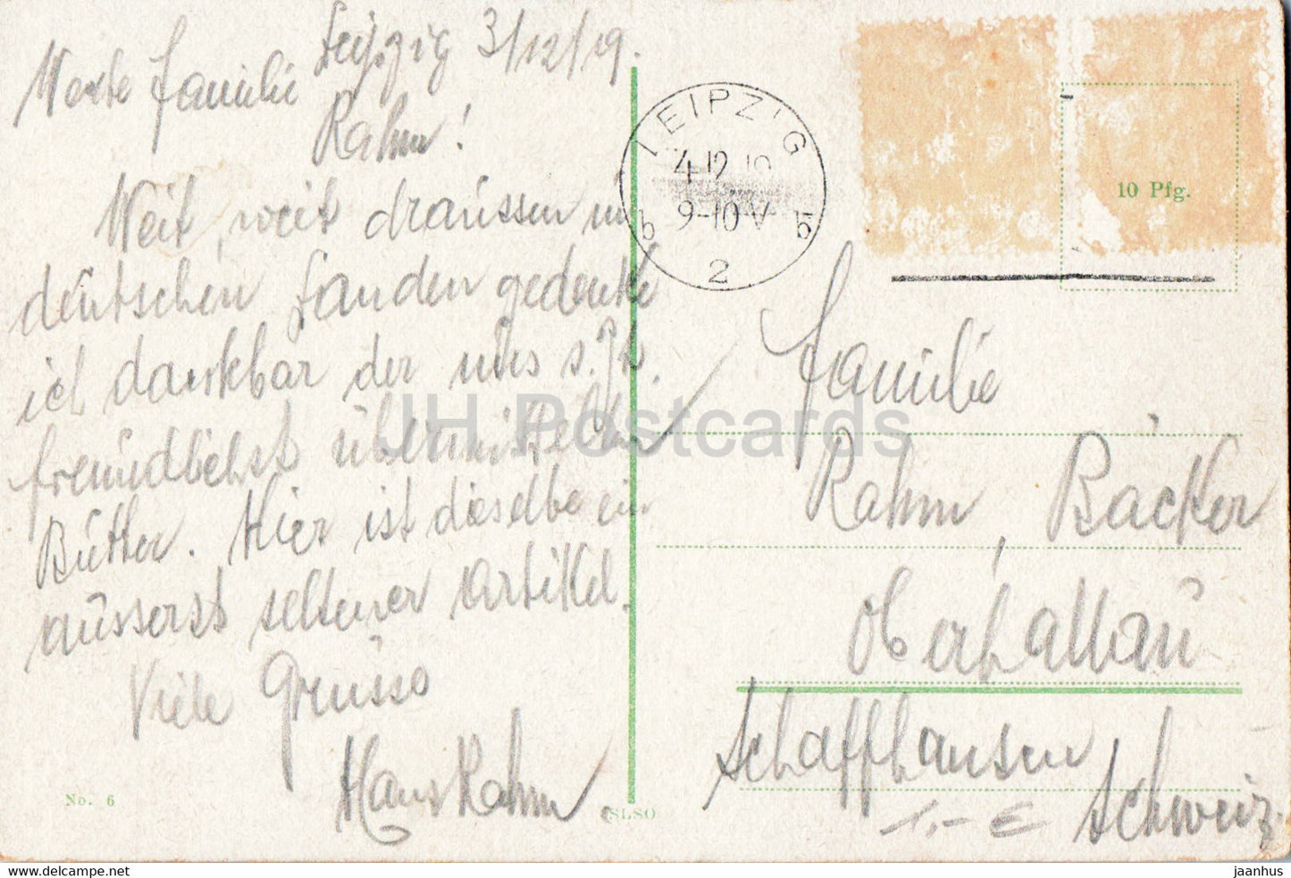 Leipzig - Völkerschlachtdenkmal - 6 - alte Postkarte - 1919 - Deutschland - gebraucht