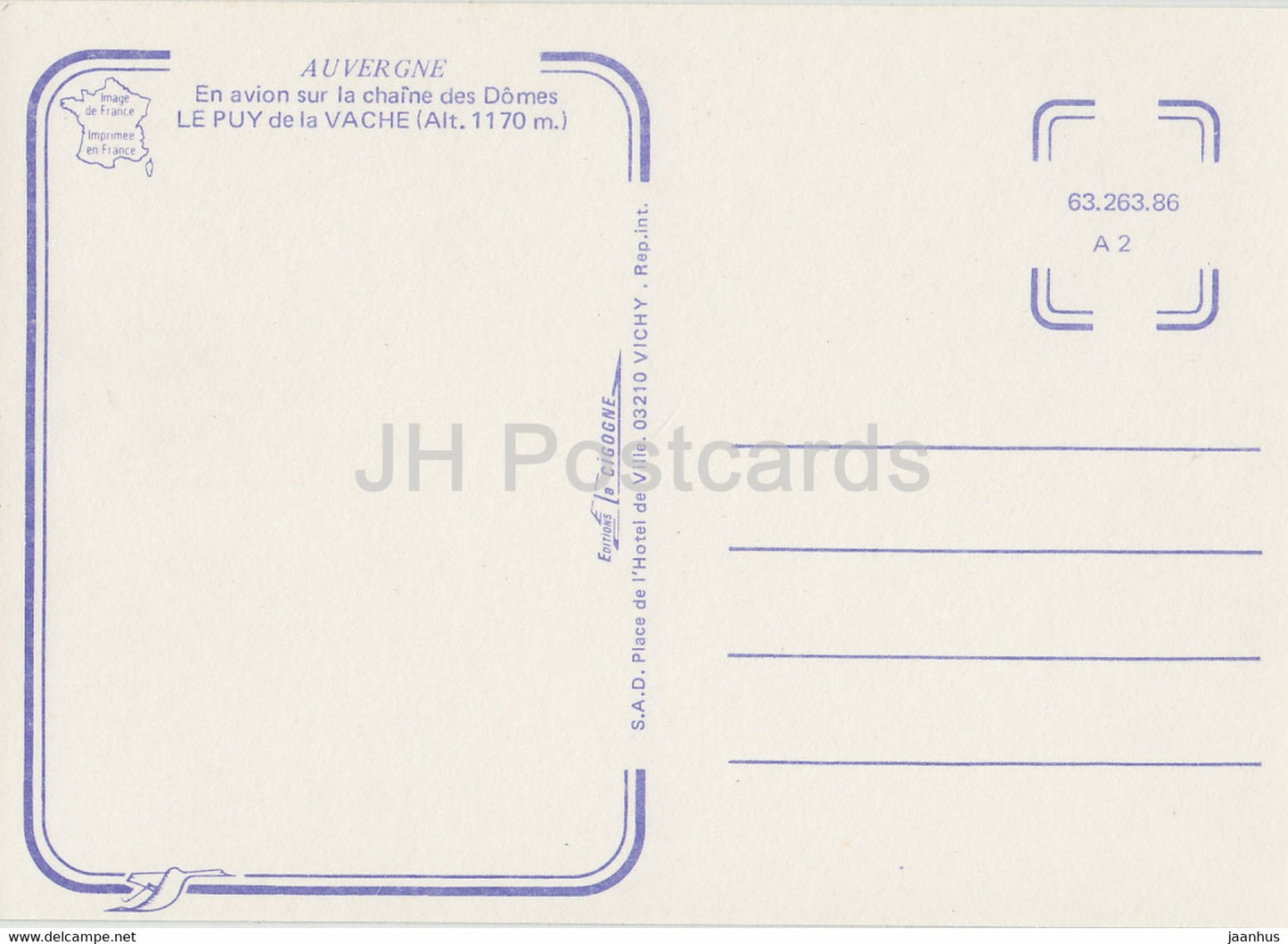 Le Puy de la Vache 1170 m – Auvergne – Frankreich – unbenutzt