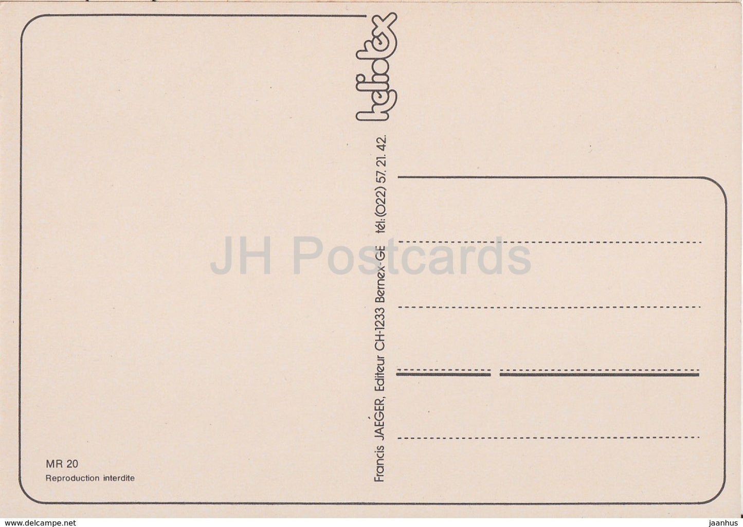 Souvenir de Morges - harbour - park - multiview - MR 20 - Switzerland - unused