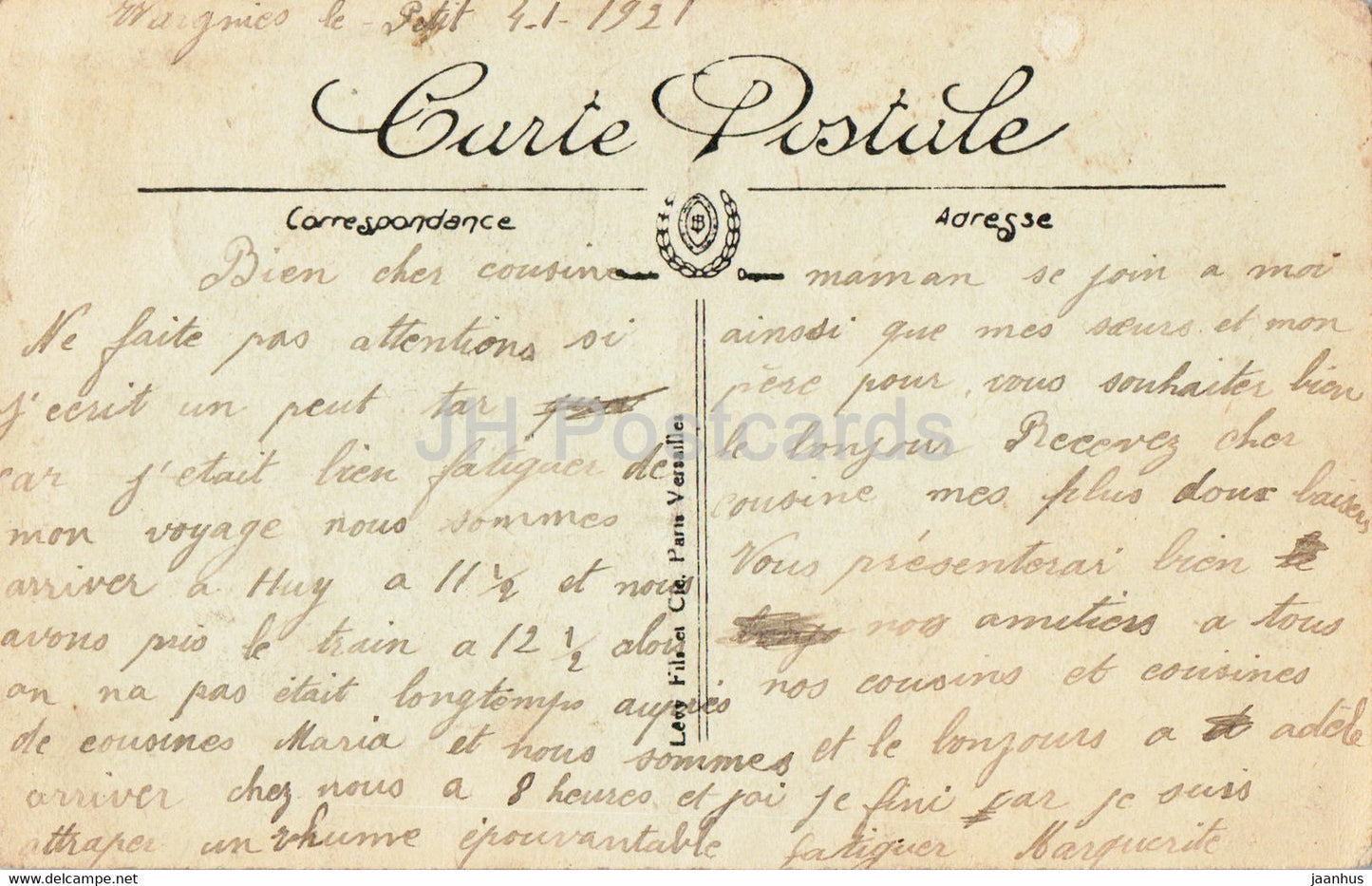 Maubeuge - L'Eglise - église - 20 - carte postale ancienne - 1921 - France - occasion