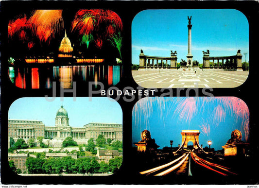 Budapest - SZ - multiview - 1048/802 - Hungary - used - JH Postcards