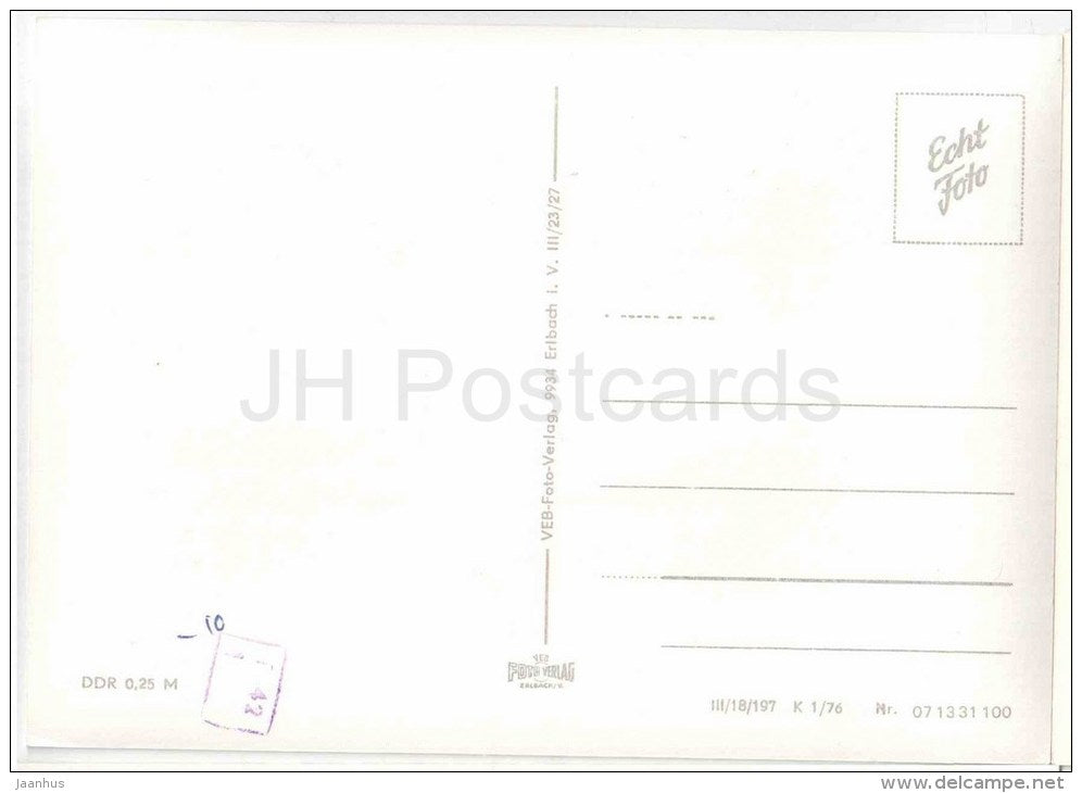 Neues Rathaus - Altes Rathaus - Oper - bus - Messestadt Leipzig - Leipzig - Germany - DDR - unused - JH Postcards