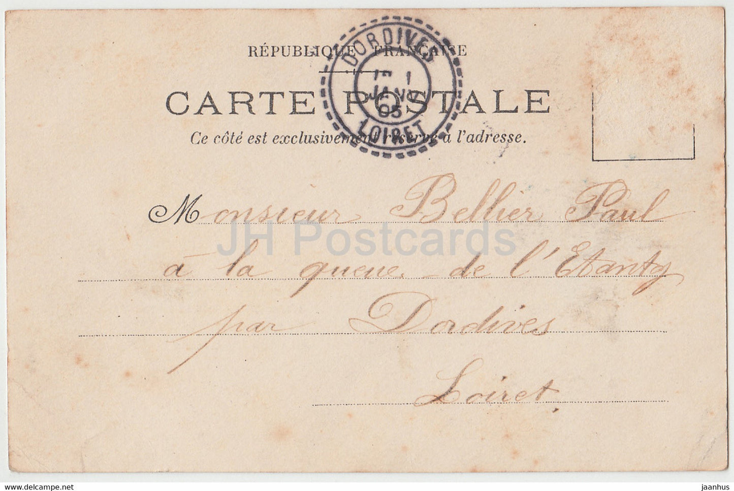 Rose Fraicheur - Blumen - Rosen - Illustration - alte Postkarte - 1905 - Frankreich - gebraucht