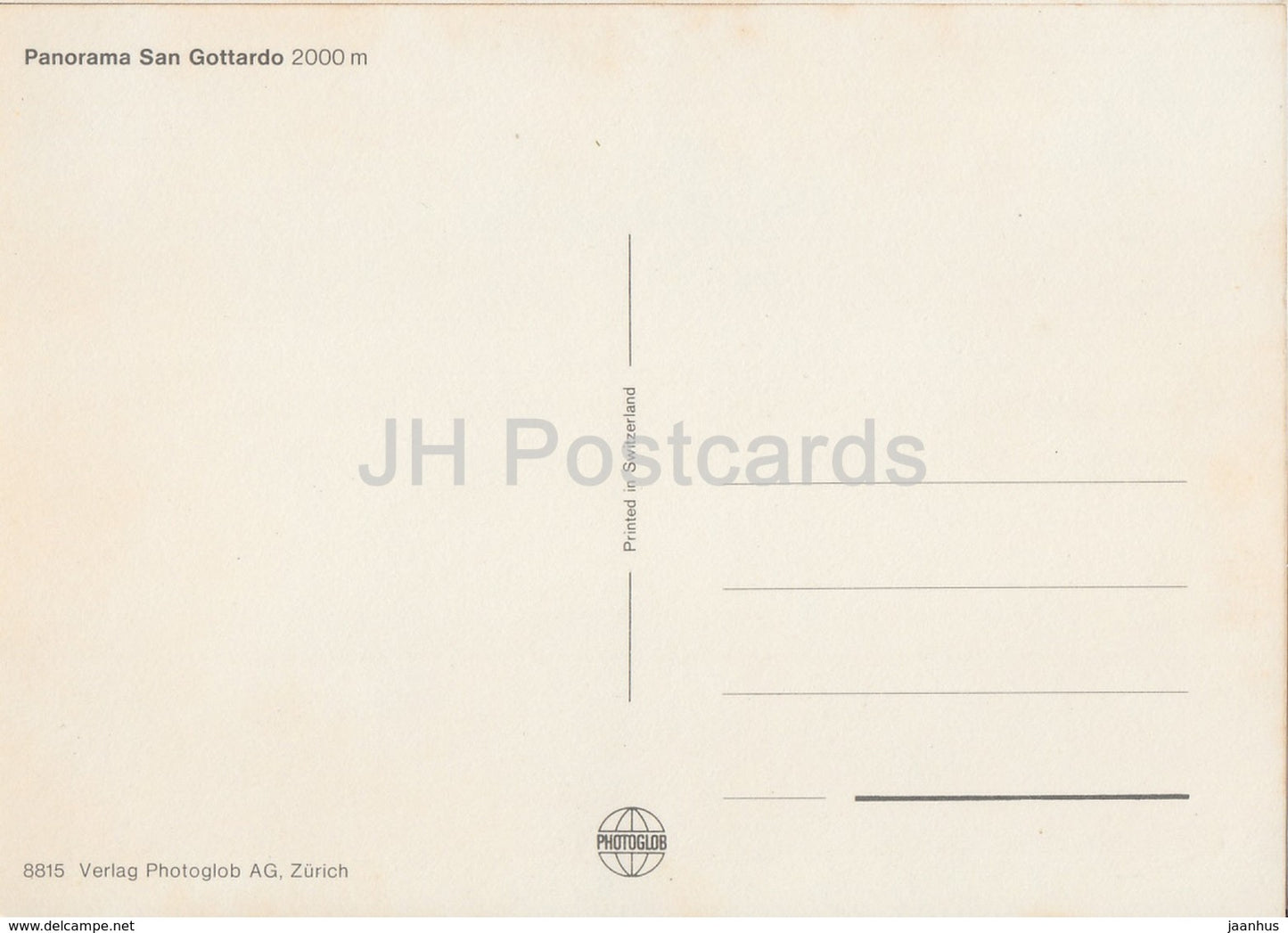 Panorama San Gottardo 2000 m - Suisse - inutilisé