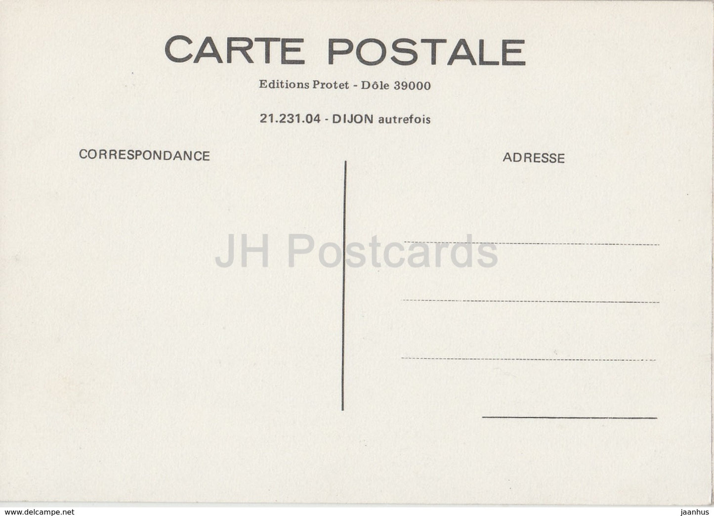 Dijon - Le Hall de la Gare - REPRODUCTION - France - unused