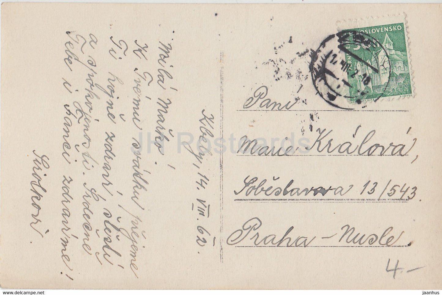 Praha - Prague - Staromestske namesti - 1962 - Czechoslovakia - Czech Republic - used