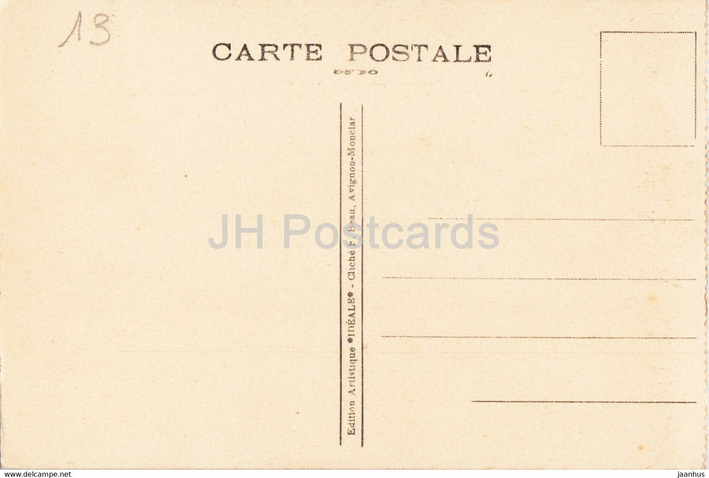 Avignon - Palais des Papes - Facade Occidentale - old postcard - France - unused