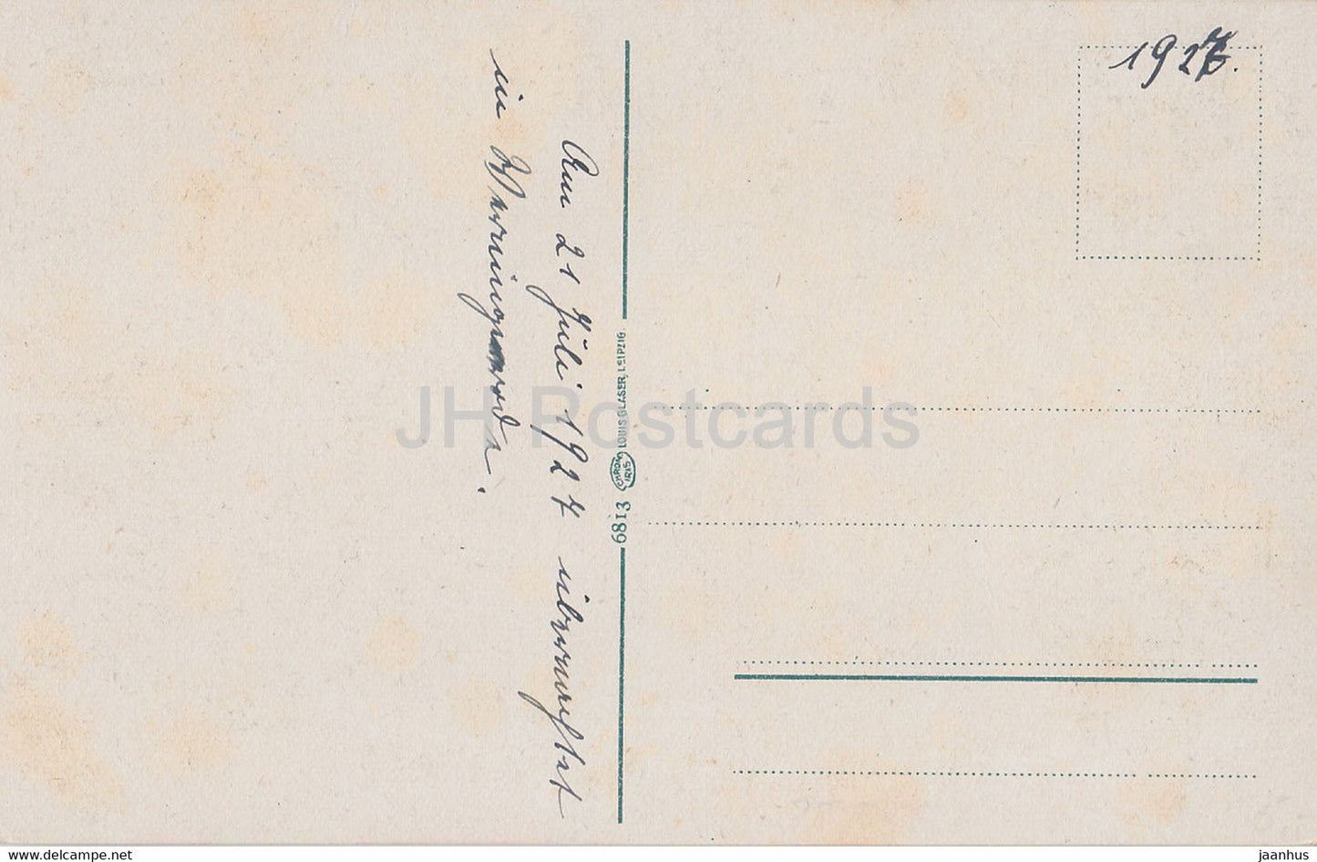 Wernigerode a Harz - Schloss - castle - 6813 - old postcard - 1927 - Germany - used