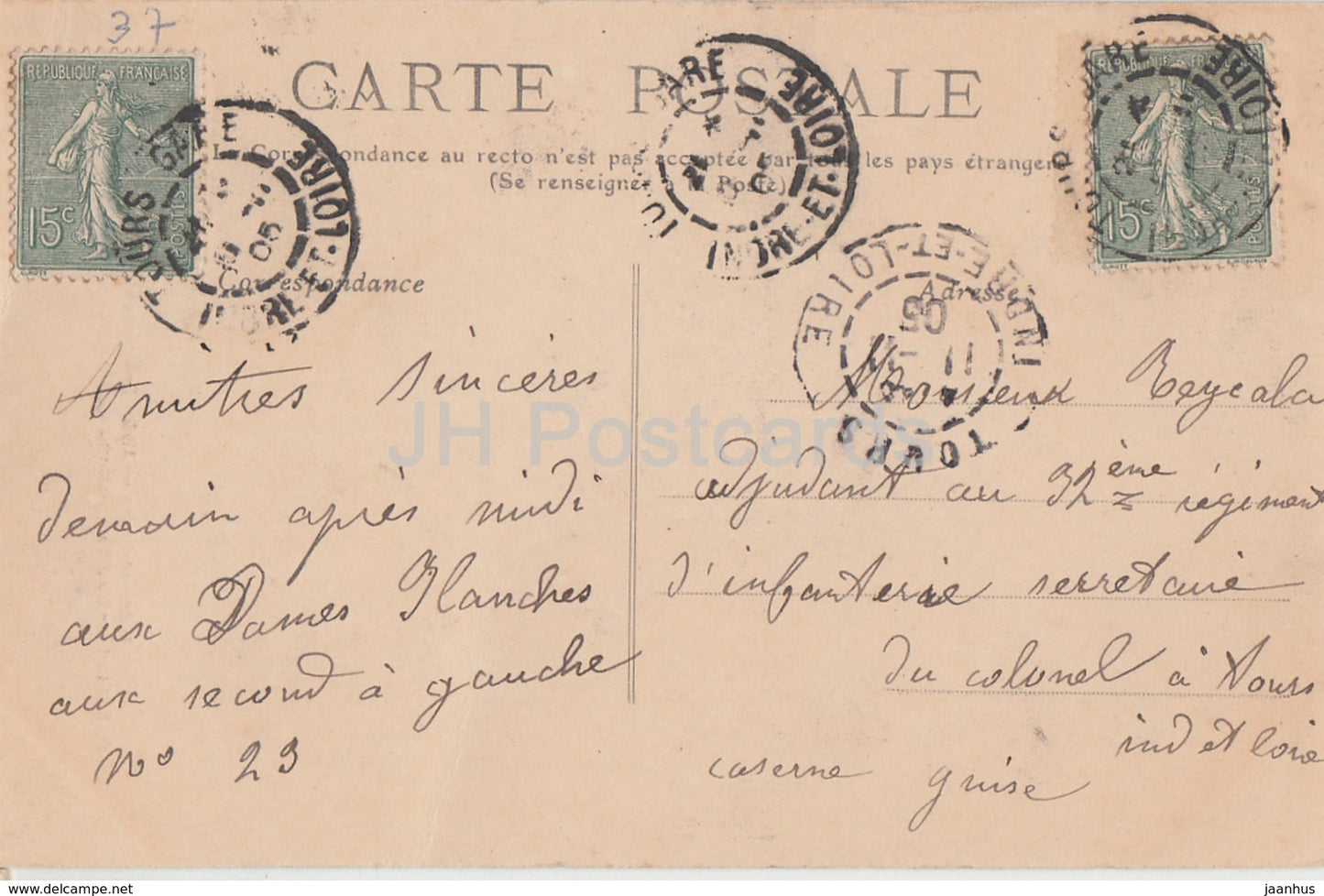 Environs de Tours - Plessis les Tours - Chateau de Louis XI - Facade Principale - 185 - alte Postkarte - Frankreich - gebraucht