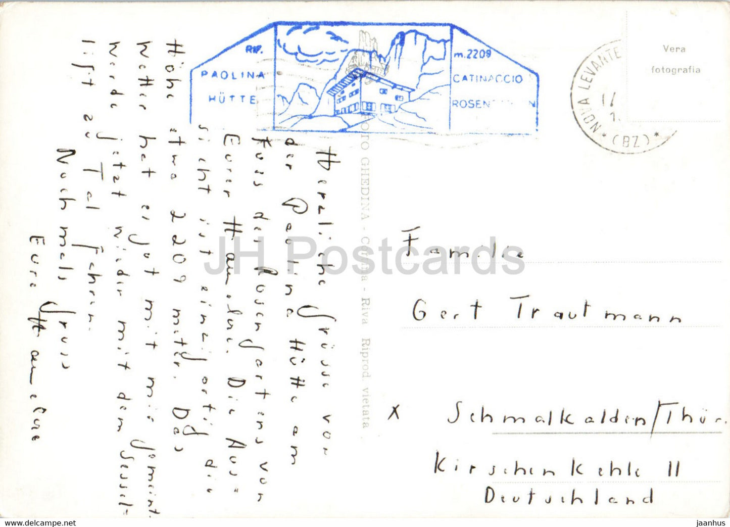 Albergo Gasthaus Paolino - Carezza - Karersee - Il Catinaccio - Italy - used