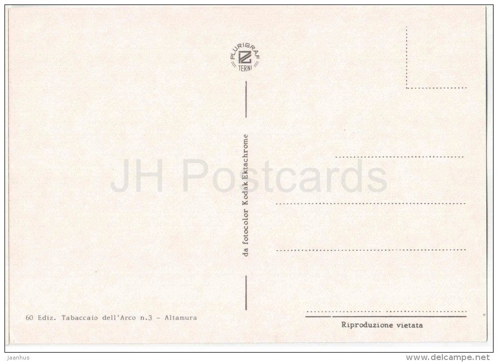 Altamura - Altamura - Puglia - 60 - Italia - Italy - unused - JH Postcards