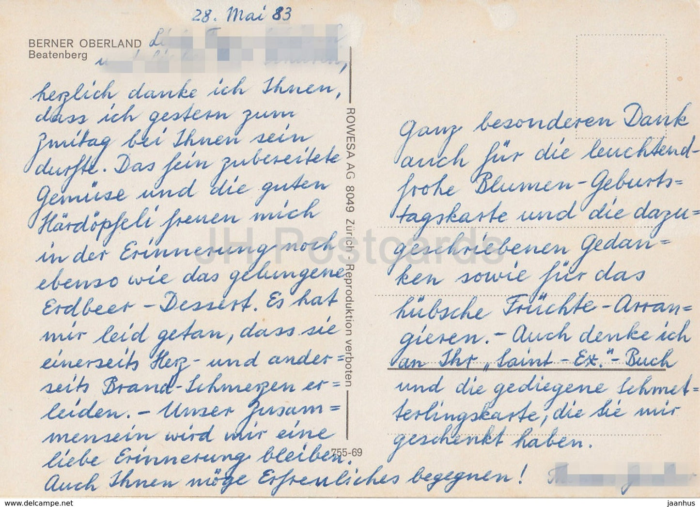 Berner Oberland - Beatenberg - 1983 - Switzerland - used