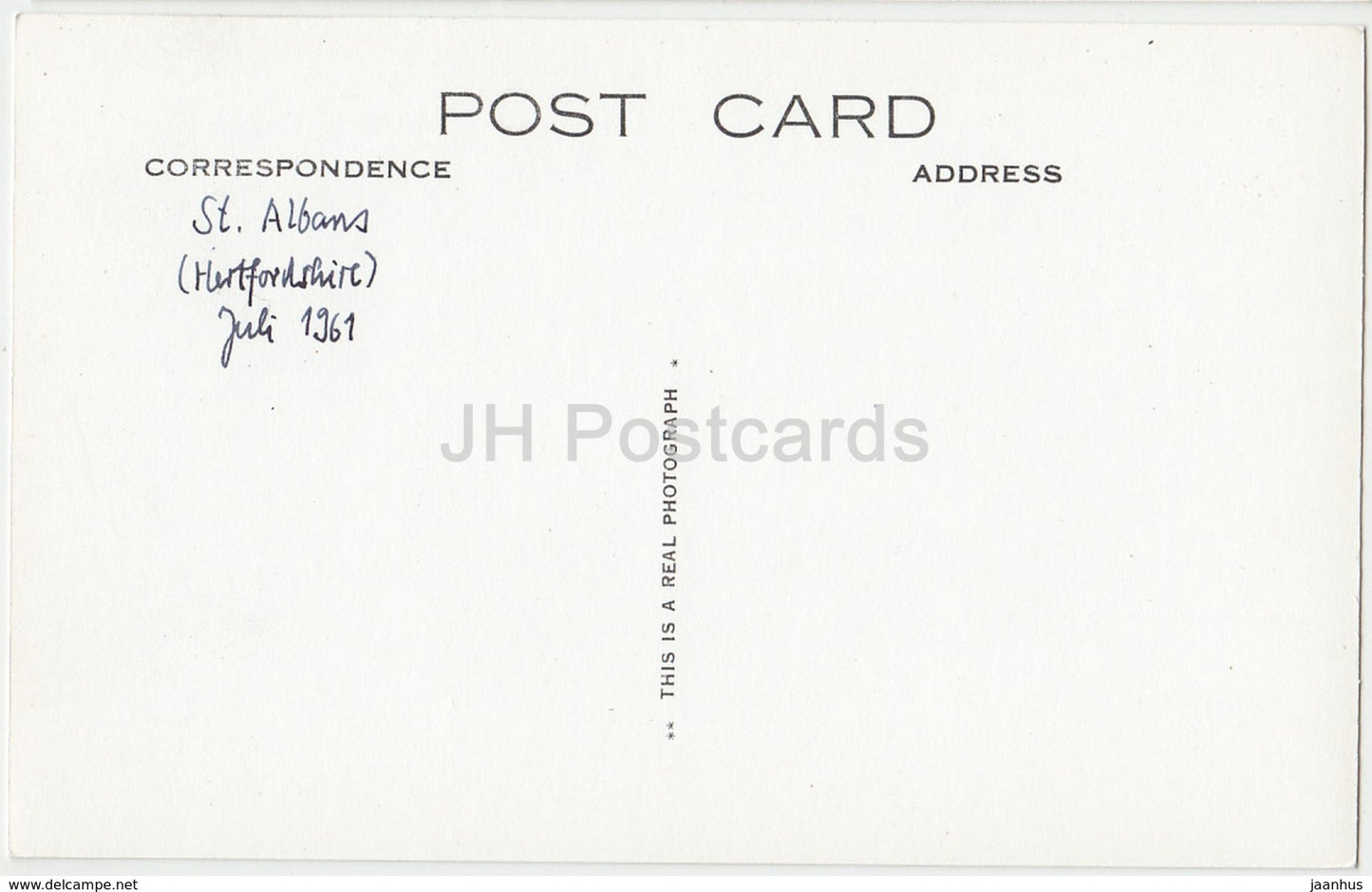 St. Albans Abbey seen through Roman Wall - 8267 - 1961 - United Kingdom - England - used