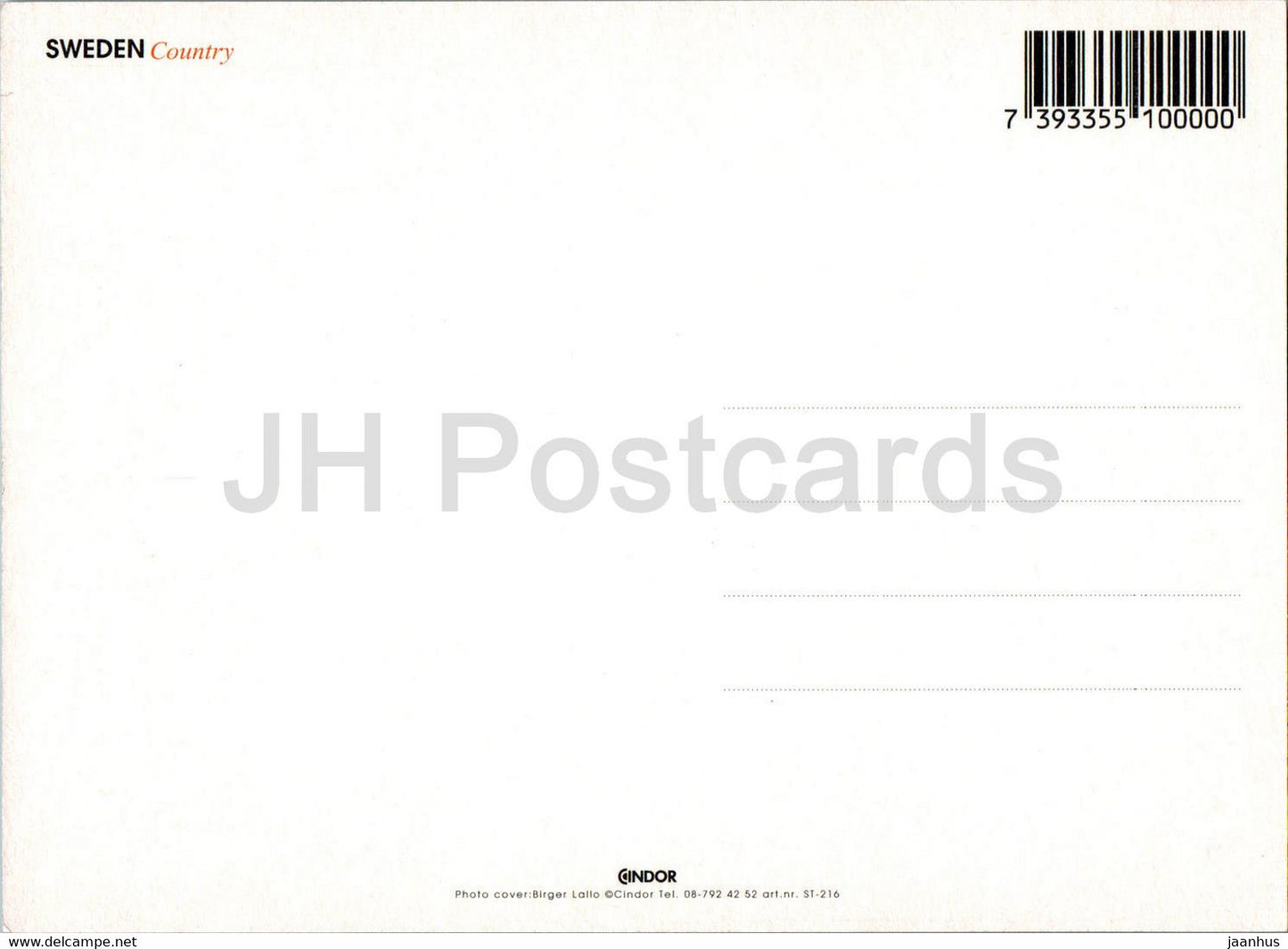 Schwedenland - Schweden - unbenutzt
