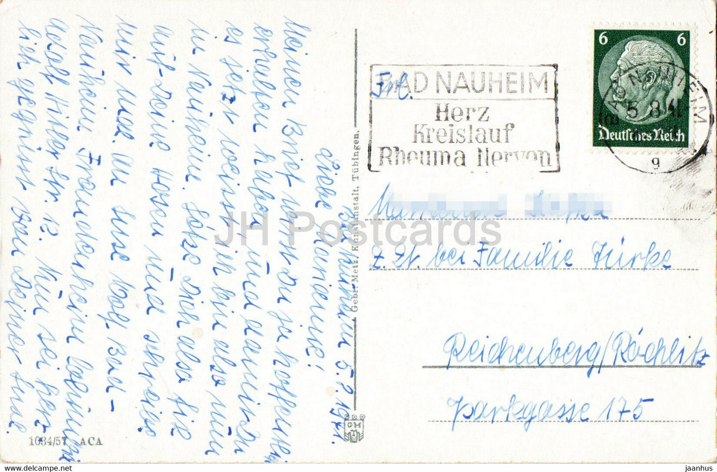 Bad Nauheim - Kurhaus - carte postale ancienne - 1941 - Allemagne - utilisé