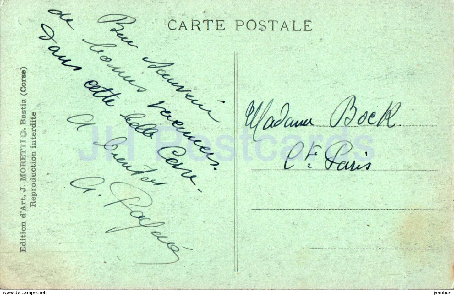 Tour de Seneque - Cap Corse - 507 - carte postale ancienne - France - occasion