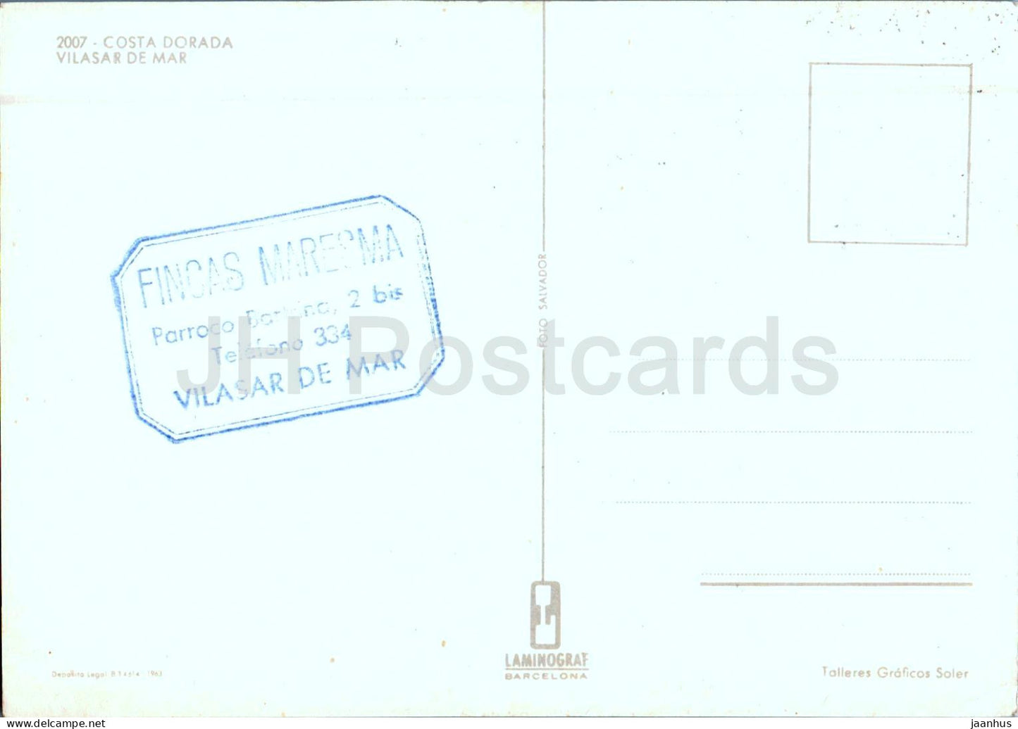 Costa Dorada - Vilasar de Mar - beach - boat - multiview - 2007 - Spain - unused