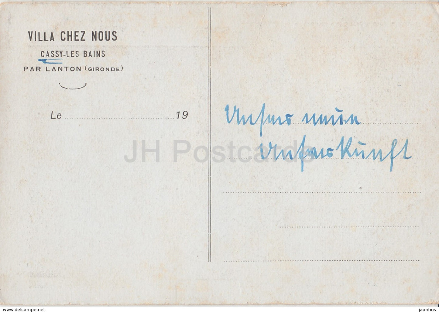 Vilal Chez Nous - Colonie de Vacances du Sacre Coeur d'Agen - old postcard - used