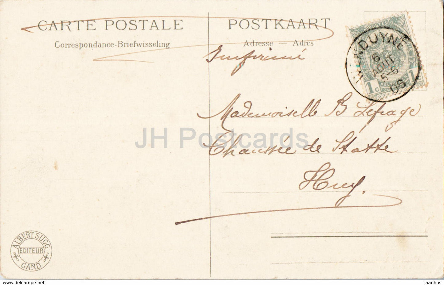 Wenduyne - Wenduine - Sur la Plage II - boat - 19 - old postcard - 1906 - Belgium - used