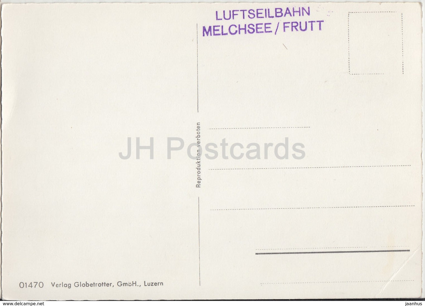 Melchsee Frutt 1920 m - Switzerland - unused