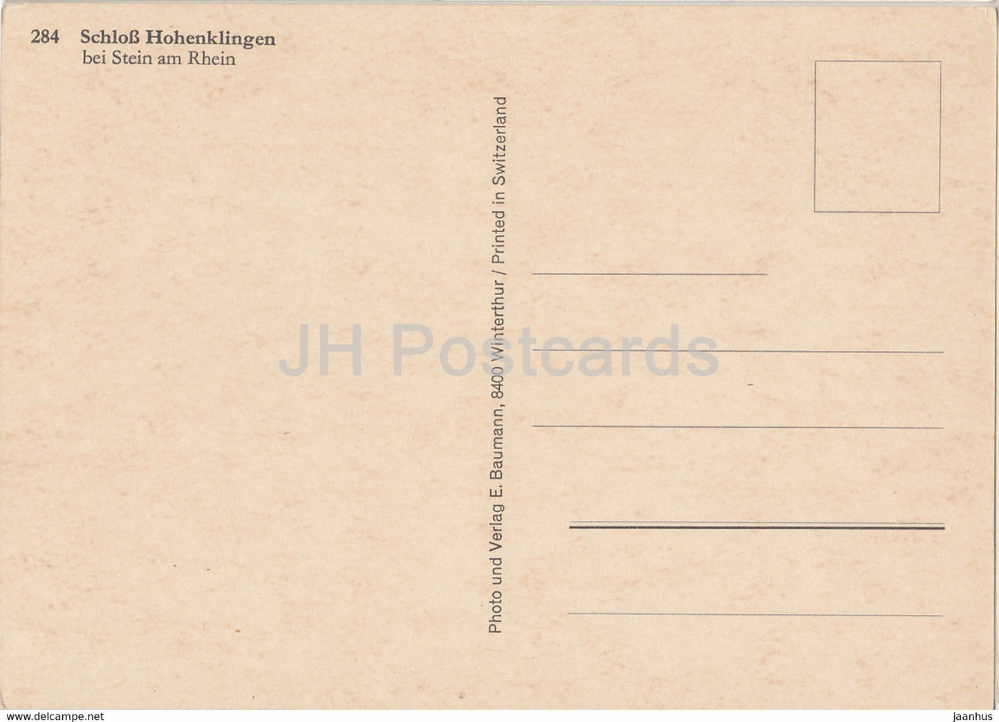 Schloss Hohenklingen bei Stein am Rhein - castle - 284 - Switzerland - unused