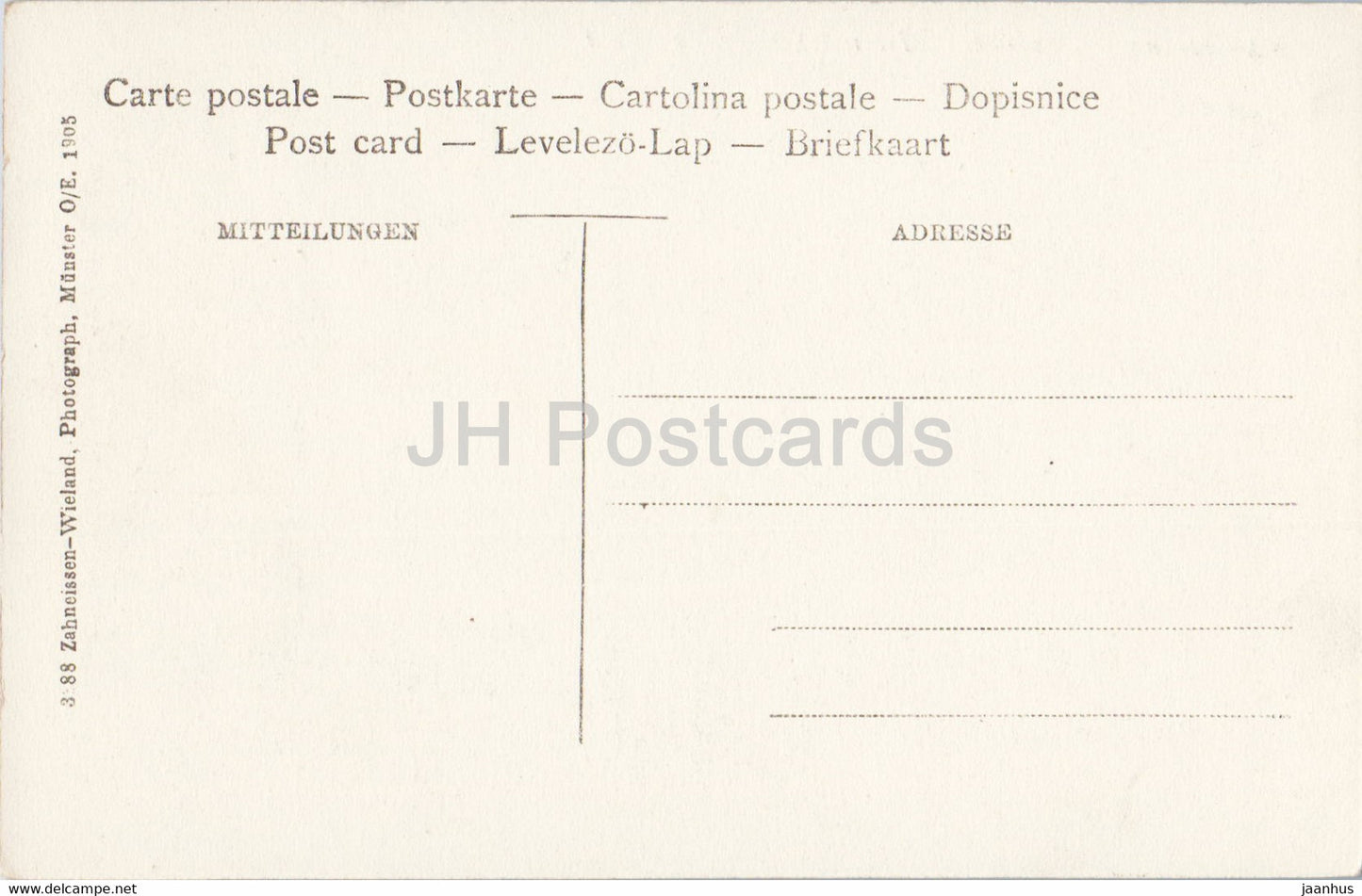 Munsterthal - Schlucht - Tunnel 1130 m - old postcard - France - unused