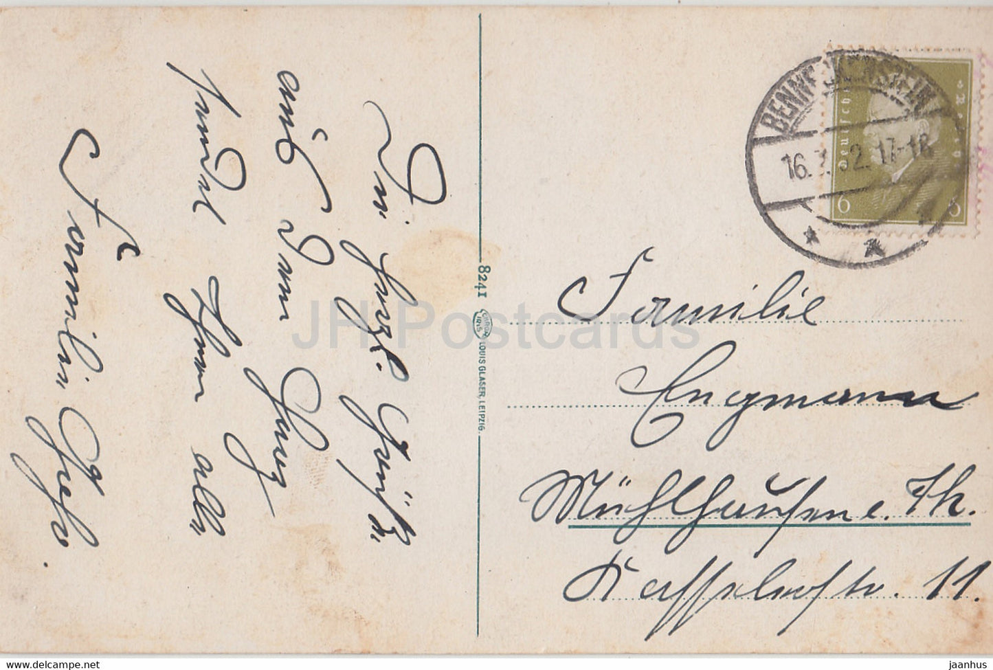 Gruss aus dem Harz - cow - 8241 - old postcard - Germany - used