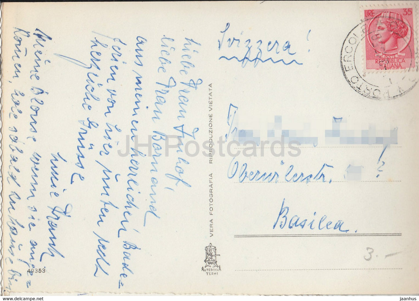 Porto Ercole - panorama - Il Forte Etrusco di Monte Filippo - old postcard - Italy - used