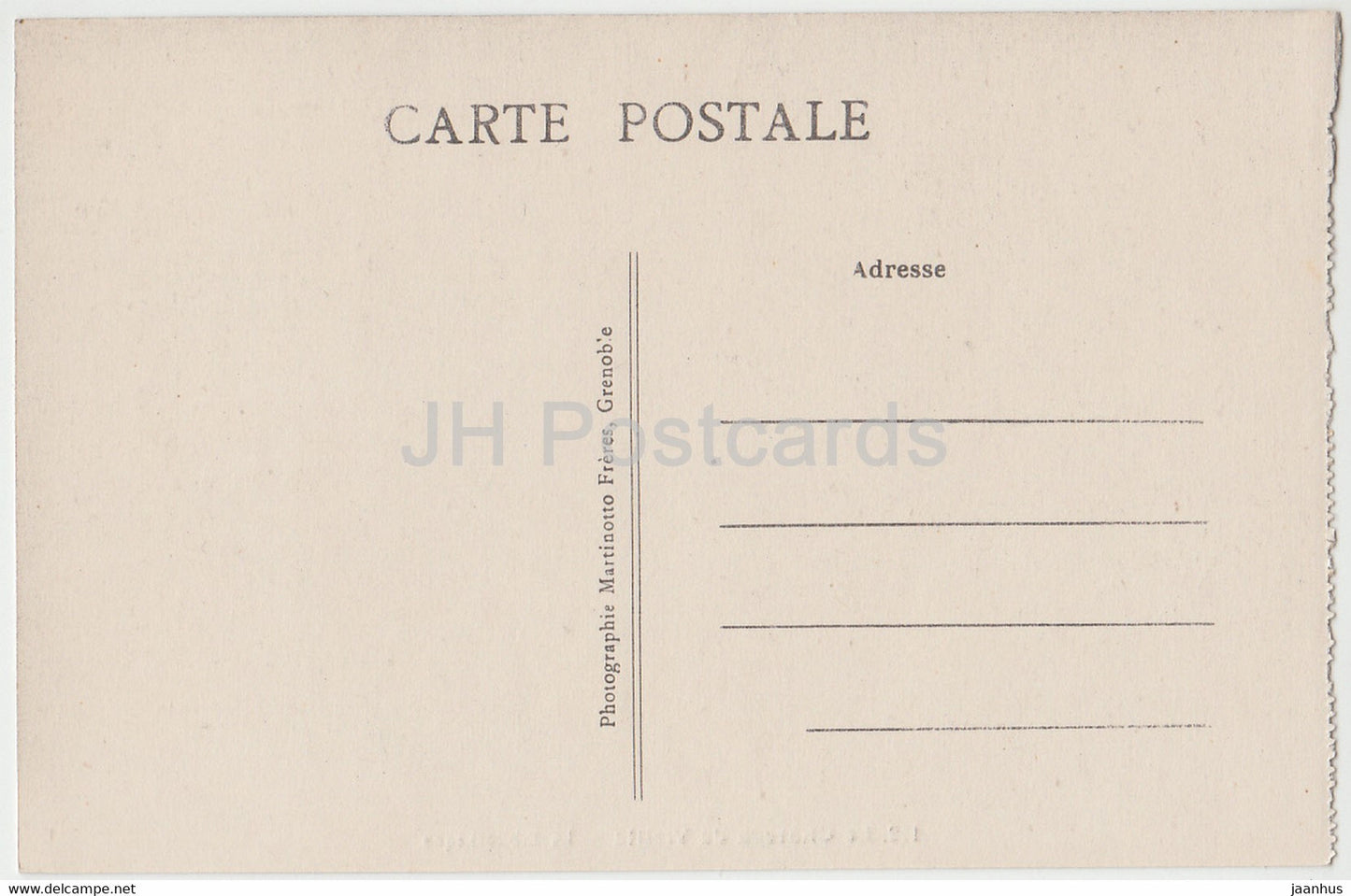 Le Chateau de Vizille - La Bibliotheque - library - castle - 112 - old postcard - France - unused