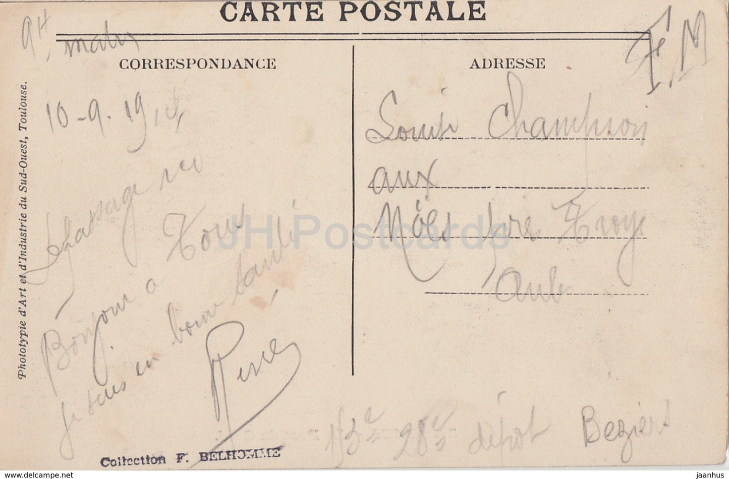 Nîmes - Le Pont du Gard - pont - 36 - carte postale ancienne - 1910 - France - occasion