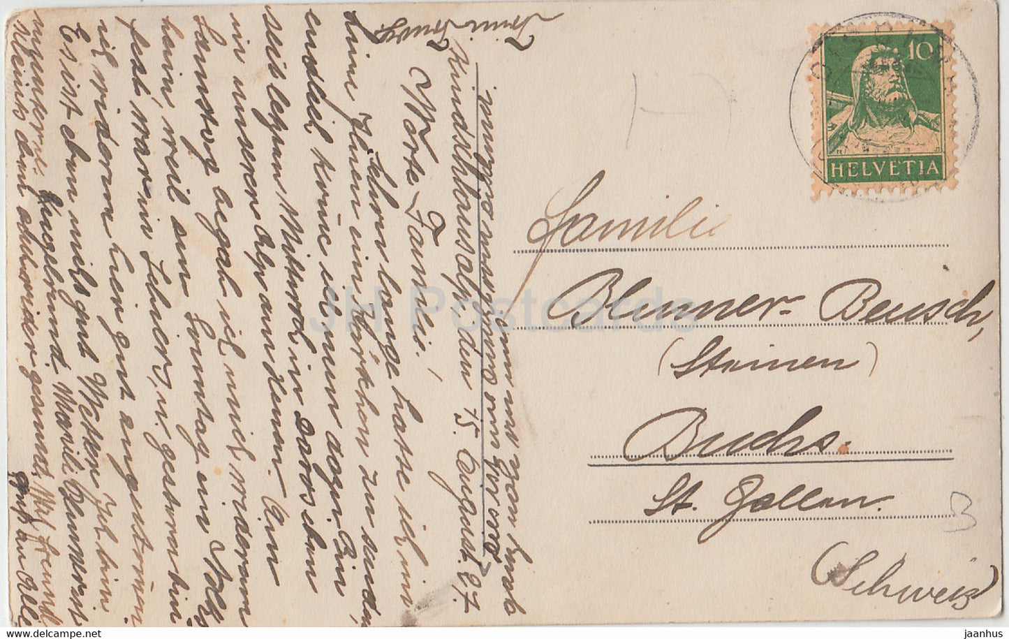 Dischmathal - Scoletta Gletscher - 1927 - Switzerland - used