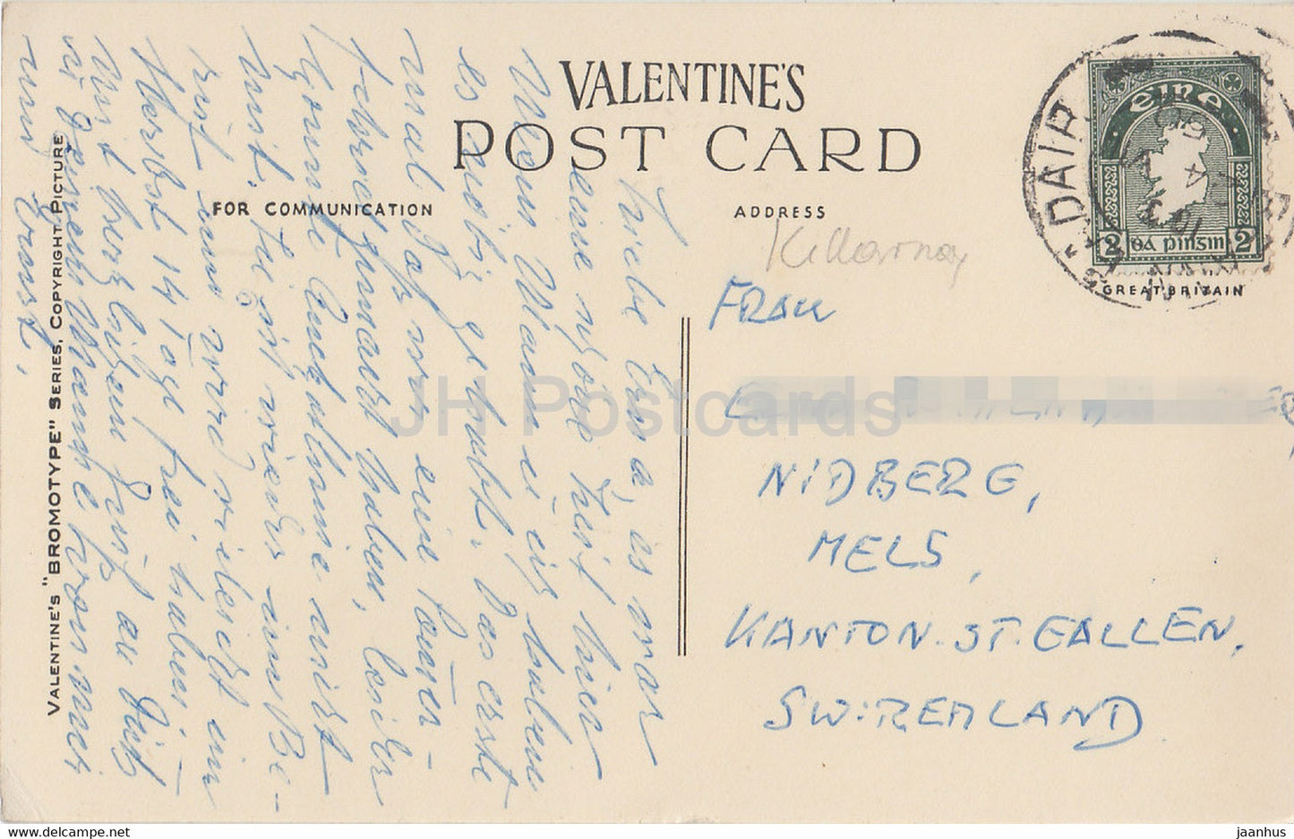 Muckross Abbey - Killarney - old postcard - Ireland - used