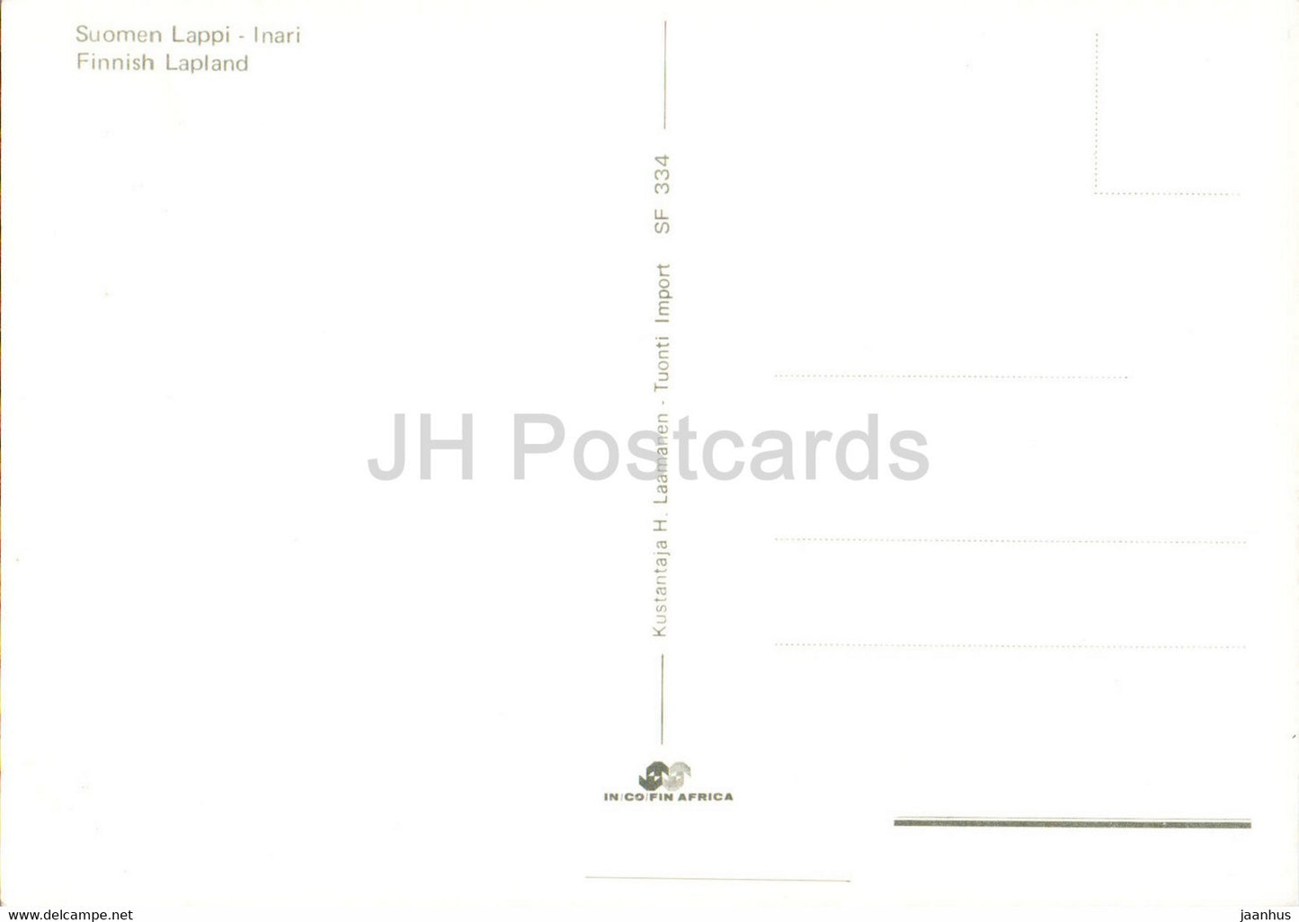 Inari - Suomen Lappi - Finnish Lapland - Finland - unused