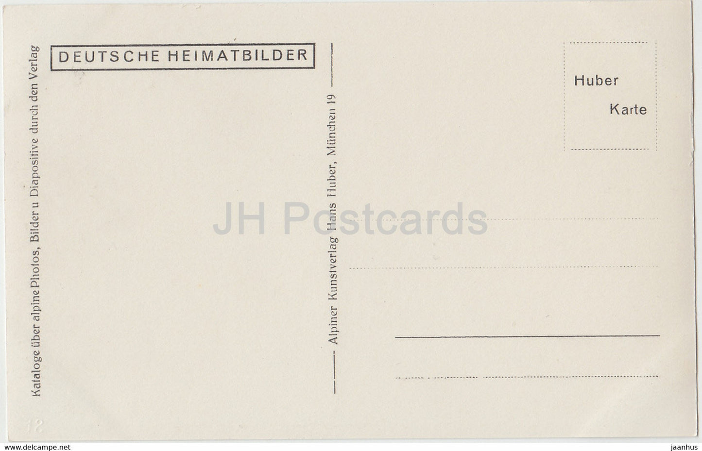 Berchtesgaden mit Watzmann - Deutsche Heimatbilder - Allemagne - inutilisé