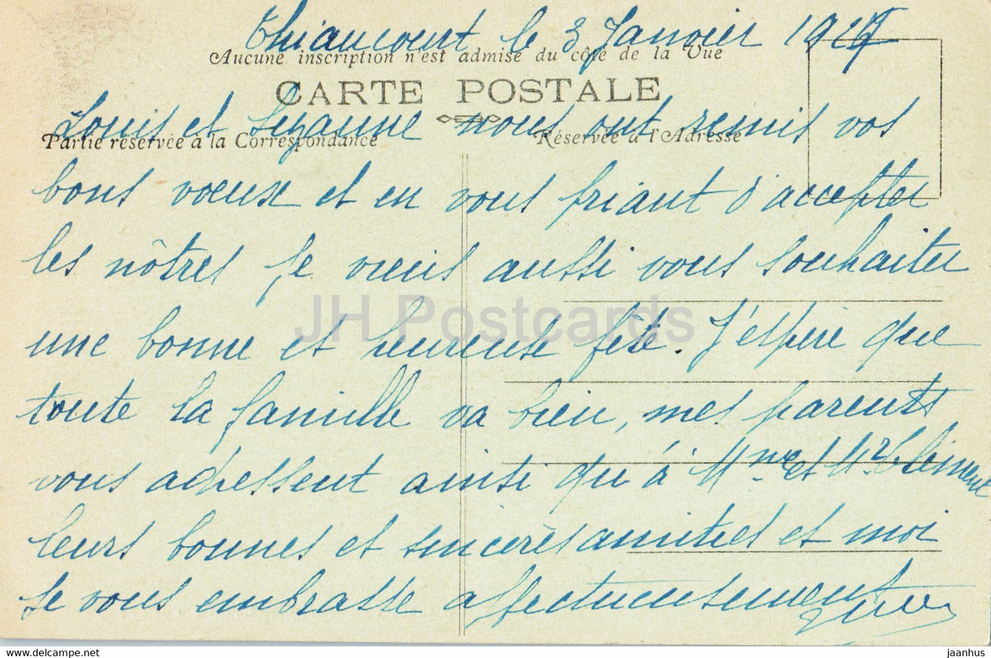 Thiaucourt - L'Interieur de l'Eglise - église - carte postale ancienne - 1927 - France - occasion