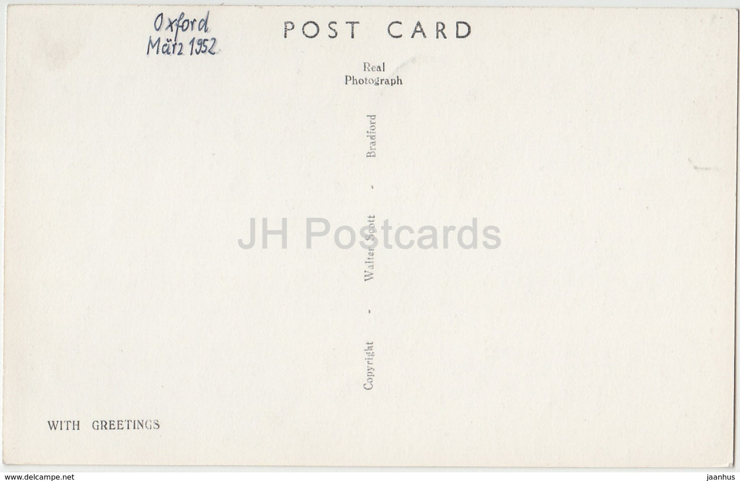 Oxford Cathedral - F 566 - 1952 - United Kingdom - England - used