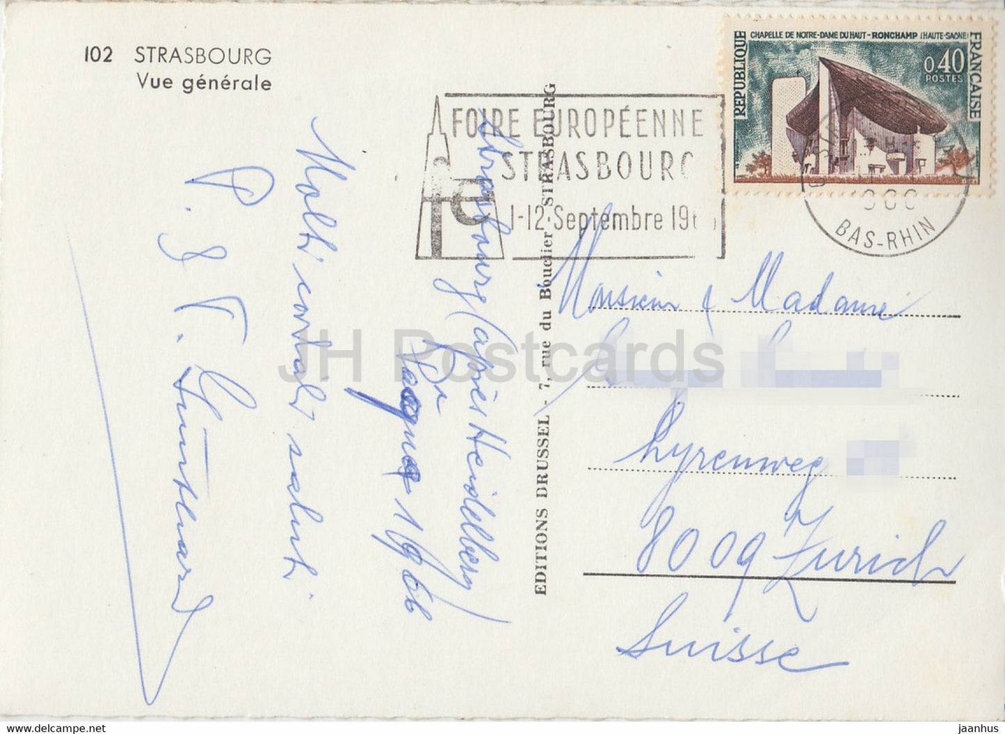 Strasbourg - Vue Generale - 102 - 1960 - France - used