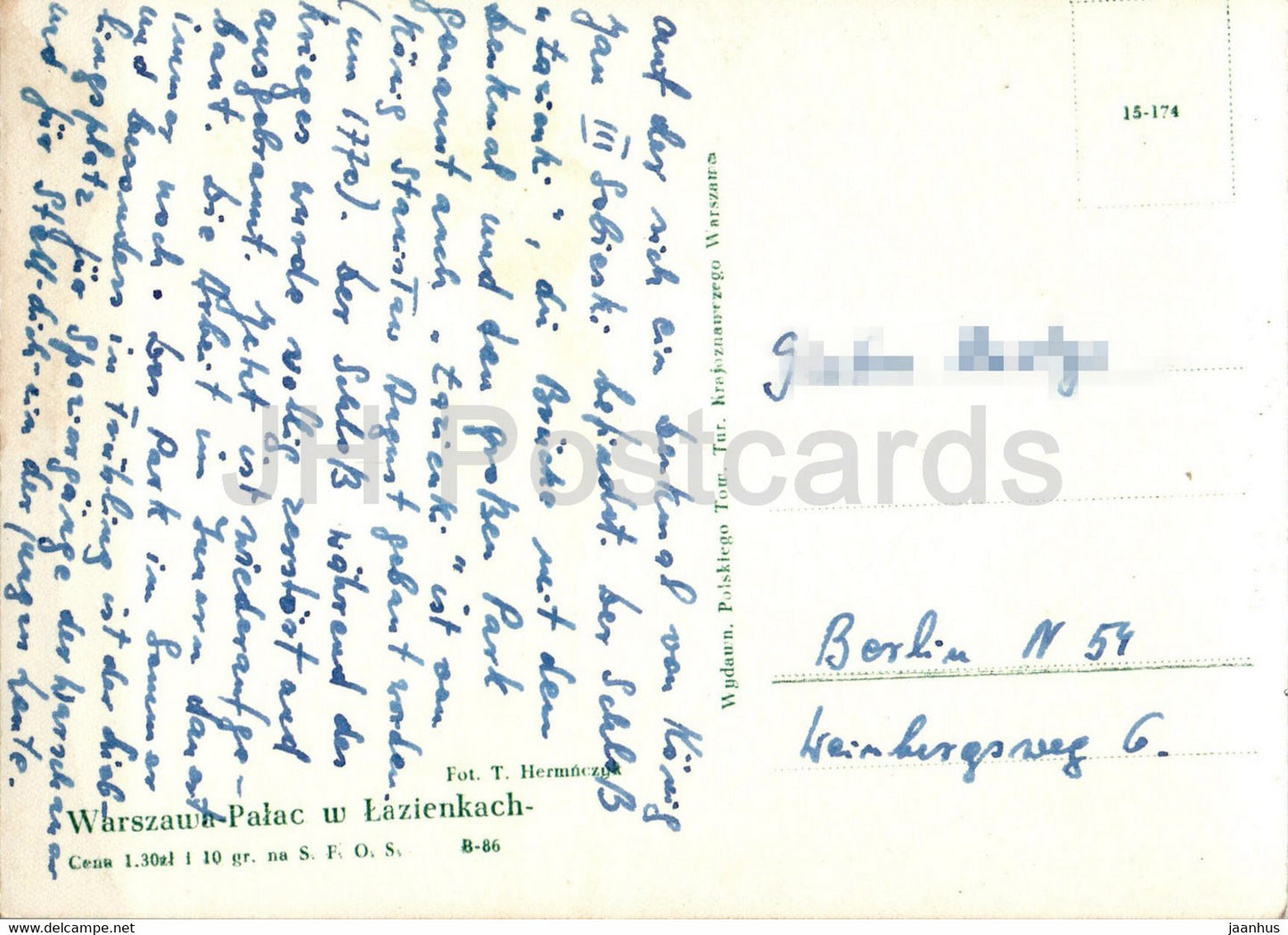 Varsovie - Warszawa - Palac w Lazienkach - Palais à Lazienki - Pologne - occasion