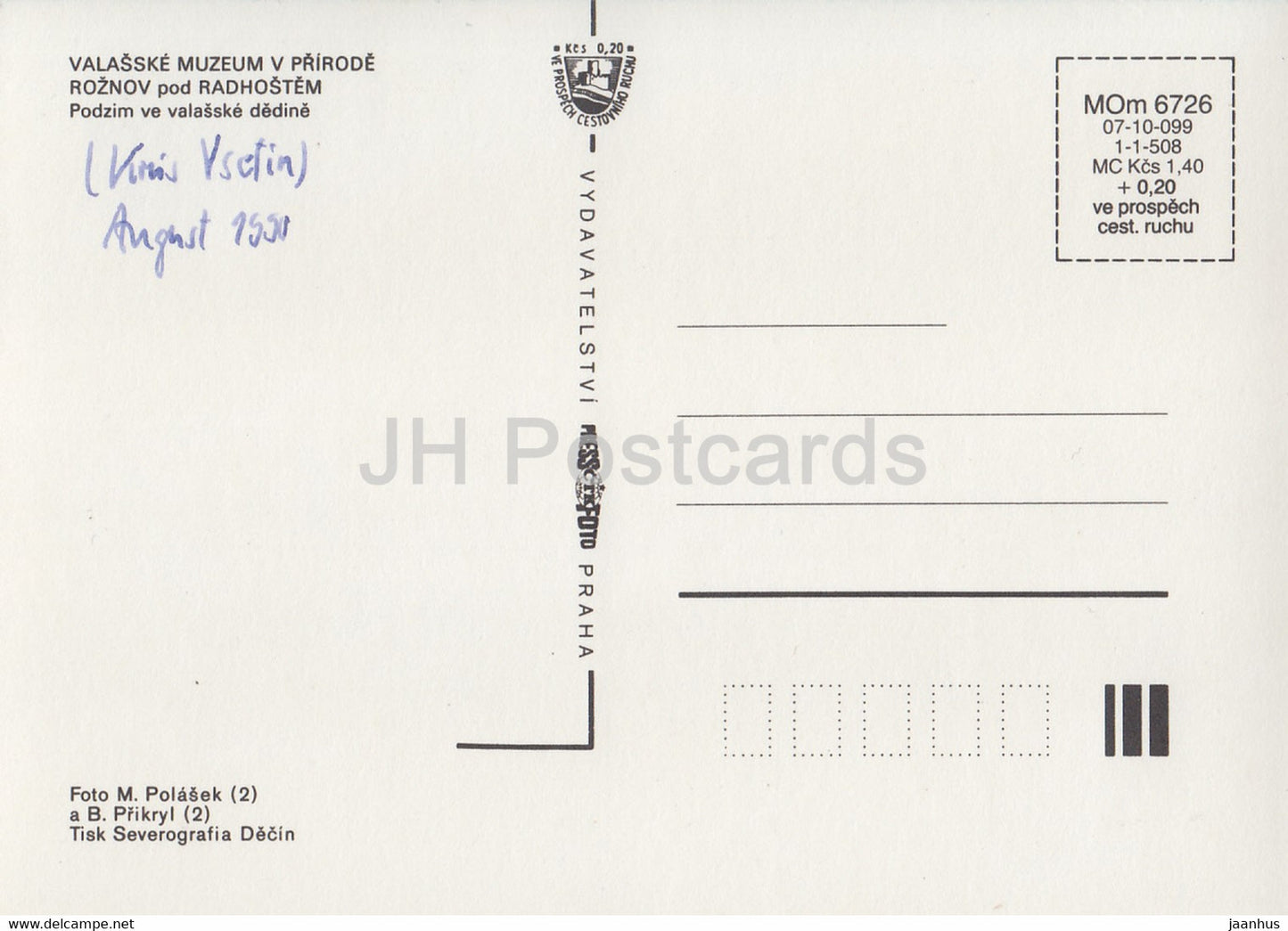 Valasske muzeum v prirode - Roznov Pod Radhostem - Walachisches Freilichtmuseum - 1990 - Tschechische Republik - gebraucht