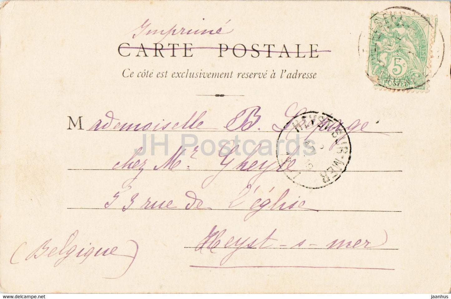 Chalon s Saone - L'Hopital - hospital - old postcard - 1901 - France - used