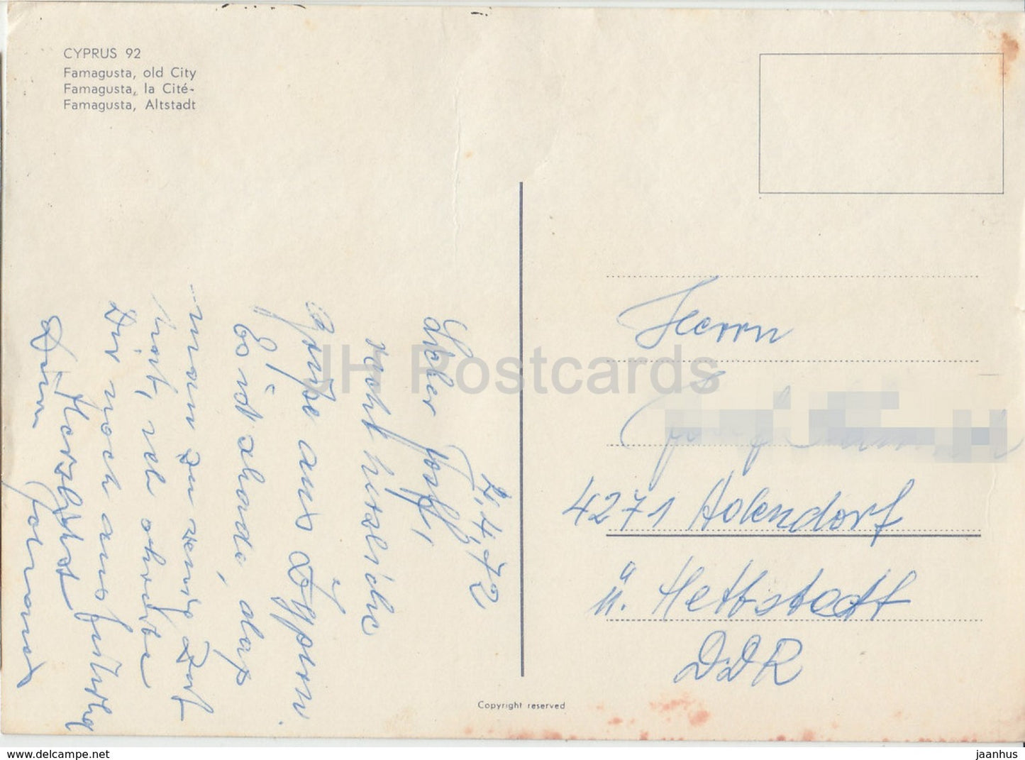 Famagusta - old city - 92 - 1972 - Cyprus - used