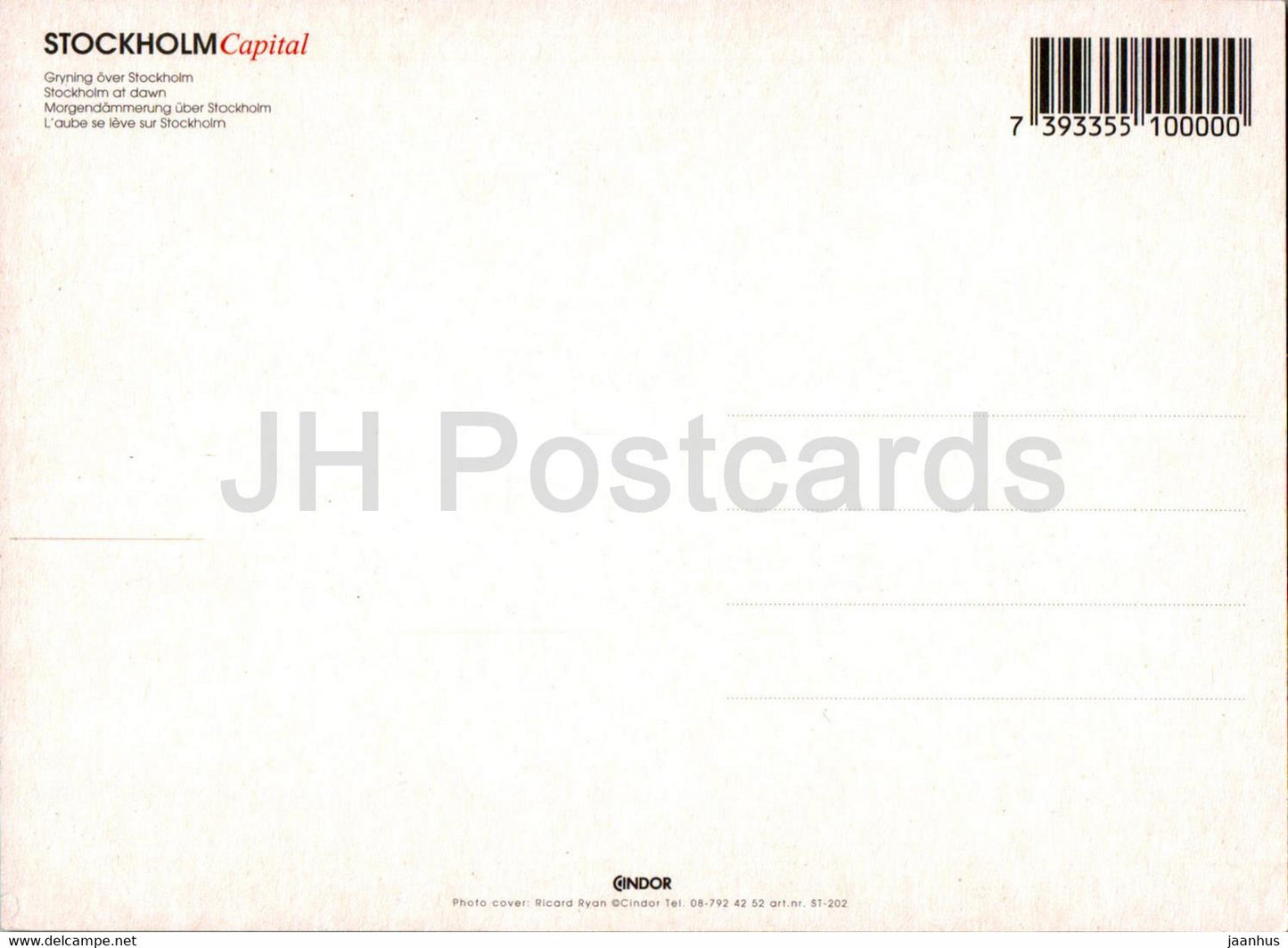 Stockholm Capital - Gryning over Stockholm - dawn - Sweden - unused
