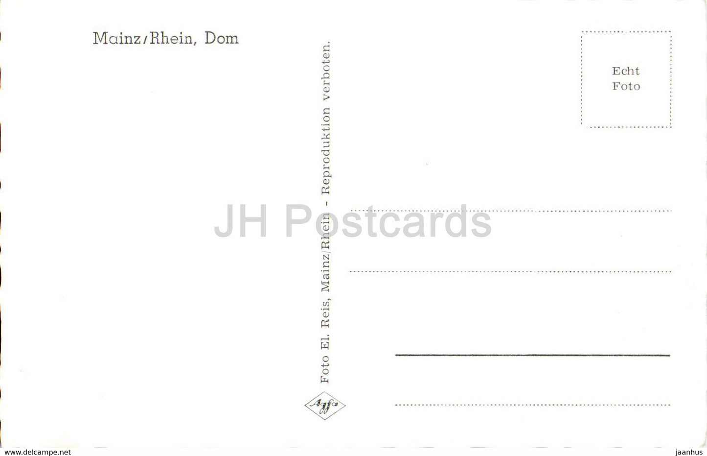 Mainz Rhein - Dom - cathedral - old postcard - Germany - unused