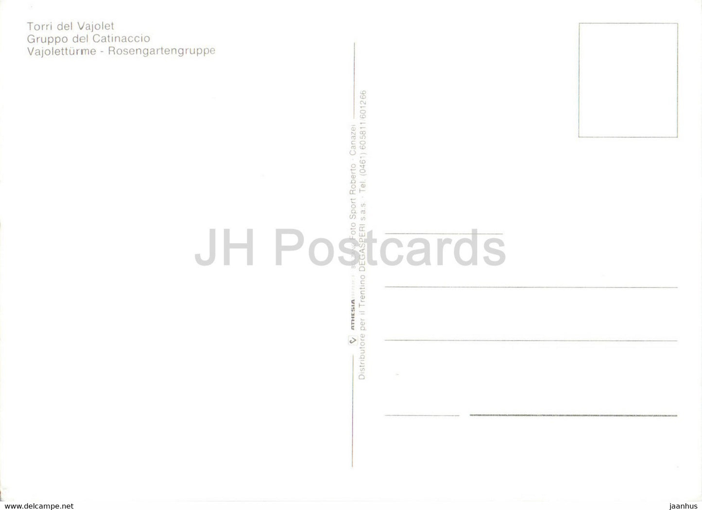 Vajoletturme - Rosengartengruppe - Gruppo del Catinaccio - Torri del Vajolet - Italy - unused