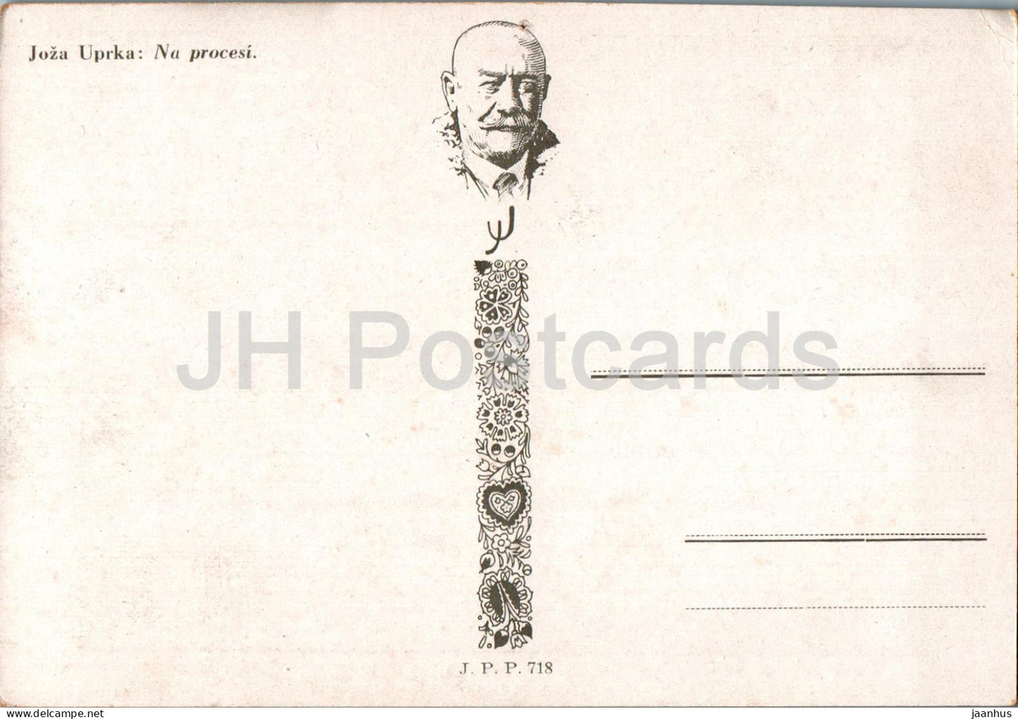 Gemälde von Joza Uprka – Frauen in Trachten – Tschechische Kunst – 718 – Tschechische Republik – unbenutzt