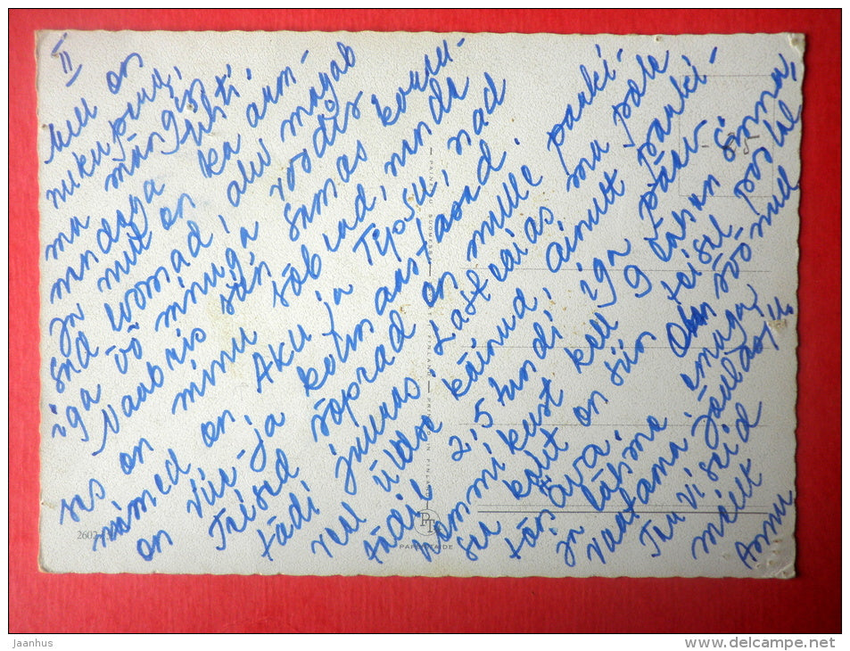 illustration by Escama - boy and girl - painter - art - 2602/5 - Finland - circulated in Finland - JH Postcards