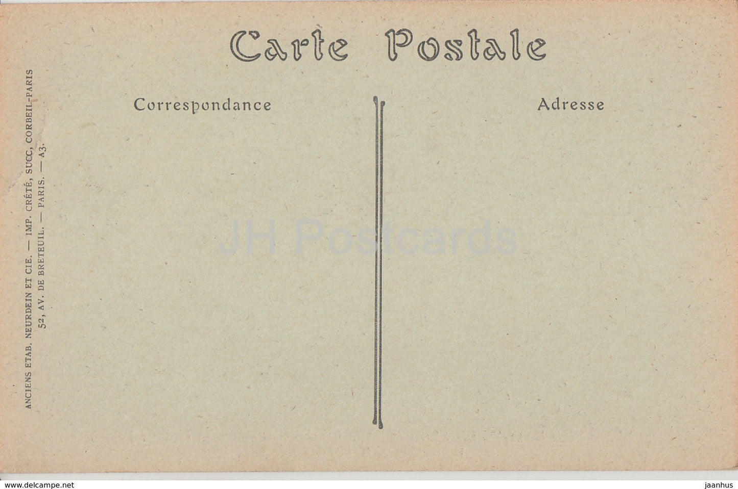 Château de Blois - Aile Louis XII - Fronton et Cariatides - 570 - carte postale ancienne - France - inutilisée