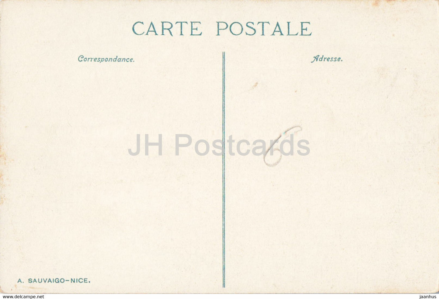 Menton - La Promenade du Midi Effet de Vagues - carte postale ancienne - France - inutilisée