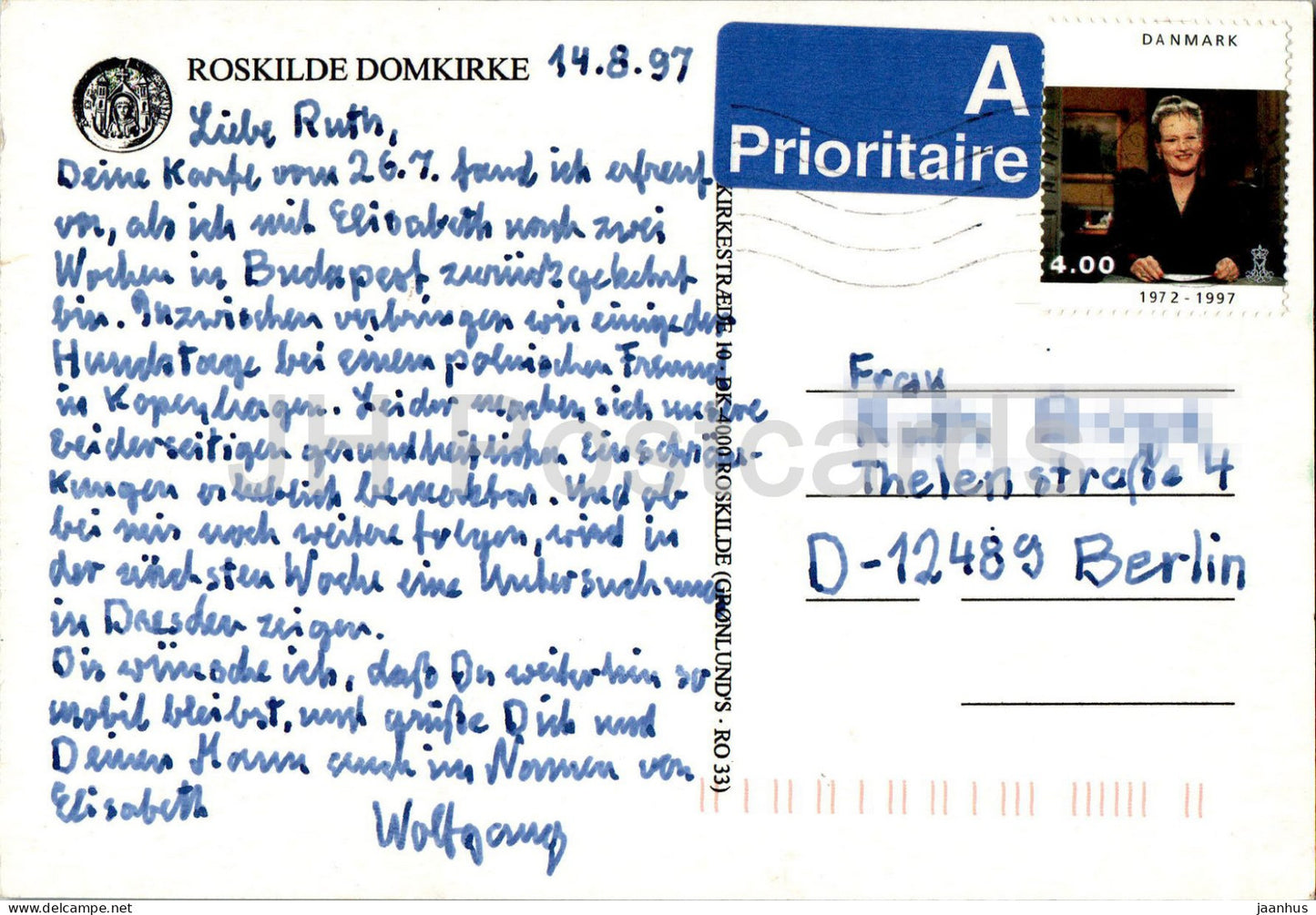 Roskilde Domkirke - Roskilde cathedral - RO 33 - 1997 - Denmark - used